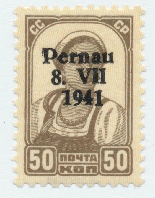 Pernau 50 Kop. Aufdruck